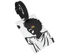 Face Paint Stripe Luggage Tags for Suitcases - Durable PVC ID Tags with Detachable Straps for Travel, Backpack, Golf Bag, Anti-Loss