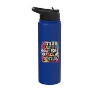 Face Painter Face Artist Face Painting Makeup Artist Stainless Steel Insulated Water Bottle