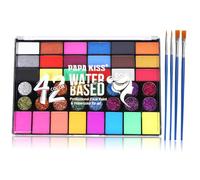 Face Painting Kit,42 Colours Face Paints Include Glitter Face Paint,UV Paint,Matte & Shimmer - Washable Pride Face Paint For Festival, Party Halloween (42 colors)