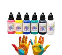 Face Painting Kit,6 Colors Cosplay Facial Makeup - Water-Based Washable Face Colors Kit for Body Eye Clown Men Women Kids Festival Party Halloween Christmas Costume