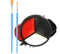 Face Painting Kit, Black White Red Face Paint Body Paint Makeup, Professional Washable Non-toxic, Halloween SFX Cosplay Makeup for Adults