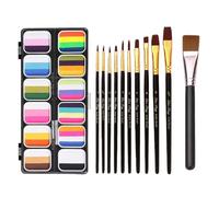 Face Painting Palette - 12 Colors , Professional Face Body Paint Kit Washable Art | Creativee Body Painting Set for Men Women Children with Safe Noon Toxiic Colors