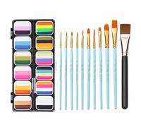 Face Painting Palette - 12 Colors , Professional Face Body Paint Kit Washable Art | Creativee Body Painting Set for Men Women Children with Safe Noon Toxiic Colors
