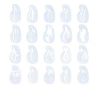 Face Painting Stencil Kit Makeup Art Painting Smooth Lightweight Reusable Eyebrow Shape