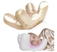 Face Pillow, Beauty Face Anti Wrinkle Pillows, Massage Pillow Face Down, Anti Wrinkles-Aging & Sleep Line Prevention for Side & Back Sleepers (Gold)