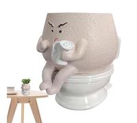 Face Planter - Cute Toilet Succulent Pots | Cute Plant Pots | Funky Plant Pots Cute Toilet Succulent Pots | Funny Succulent Pots | Creative Green Plant Ornaments for Friends | Lovers and Family