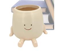 Face Planter Pots Indoor Desk Plant Pot Cute Headflower Pot Round Face Decorative Planter Meaty Plant Container Home Ornament Gift for Plant Lie