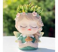 Face Planters Pots Head Unique Face Flower Pot Head Planter for Indoor Plants Cute Small Succulent Pots Face Plant Pot for Home Office Garden (Mushrooms)