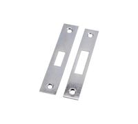 Face Plate and Strike Plate for 3 Lever Dead Lock - CE Certified Heavy-Duty Door Hardware Set for Secure Installation (Satin Chrome)