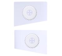 Face Plate Console Cover for PS5 Pro - ABS Hard Shell with Vent, 2 Pack | Replacement Faceplate 2 Pack Anti-Scratch Console Cover with Cooling Vent for PS5 Pro Compatible with 5 Pro
