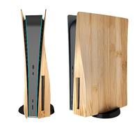 Face Plates Cover Skins Shell Panels for PS5 Disc Edition Console, Accessories for Playstation 5 Protective Faceplates (Wood Grain)
