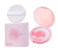 Face Powder Compact | Natural Matte Baked Foundation - CC Facial Creams for Travel Family Friends Daughter Wife Mature Skin Facial