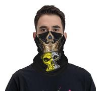 Face Protection Vatican The Vatican Flag Crown Skull Half Face Scarf Absorbent Balaclava For Fishing, Sports, Yoga