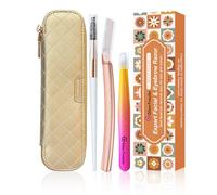 Face Razor and Eyebrow Razors + 7Pcs SWEDISH Blade Refills, GlamTweeler Heavy Duty Expert Facial, Body and Bikini Hair Removal Razors with Silicone Travel Case, Reusable Shaving Razor for Men & Women
