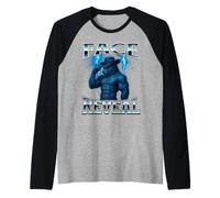 Face Reveal Alpha Wolf Meme Brain Rot Funny Oddly Specific Raglan Baseball Tee