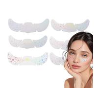 Face Rung Sequins, Sparkling Face Spots, 6 Sheets, Long-Term Waterproof Stains in the Shape of Stars and Hearts for Wedding, Cosplay, Festival Concert Fête