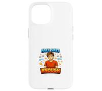 Face Says Enough Funny Exhausted Mood Design Case for iPhone 15