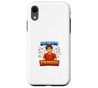 Face Says Enough Funny Exhausted Mood Design Case for iPhone XR