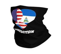 Face Scarf America And Nicaragua Flag Perfection Friendship Uv Protection Cuello Pañuelo Stylish Pasamontañas For Sports Workout Skiing