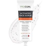 Face Scrub, Premium Exfoliating Charcoal Face Scrub 70ml by PROCOAL - Instantly Reveals Skin's Natural Radiance, Exfoliating Scrub & Charcoal Face Wash Combined For Men & Women - Made in UK