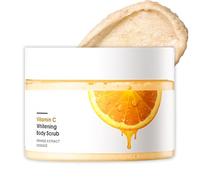 Face Scrub with Vitamin C - Brightening Face Exfoliator for Women, Exfoliating Microdermabrasion Scrub to Fade Pigmentation, Smooth & Glow Skin