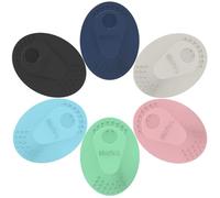 Face Scrubber 6 Pack, BEAUTAIL Silicone Manual Facial Cleansing Brush for Men Women, Gentle Face Scrubber Exfoliator, Skin Care Exfoliating Face Brush, Black+Darkblue+Starlight+Blue+Green+Pink