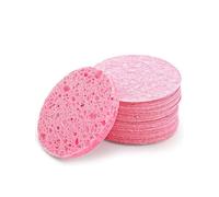 Face Scrubber Exfoliator, Facial Sponges for Face Wash, Reusable Makeup Remover Exfoliating Pads,50 Pcs，Pink ，A30