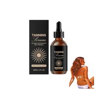 Face Self-Tanning Serum, Sunless Tanning Serum, Nourishing Moisturizing Bronzing Tanner for Face & Body, Sun-Kissed Glow, Enhancing Natural Skin Tone for All Skin Types (1PC)