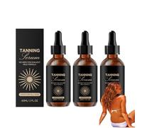 Face Self-Tanning Serum, Sunless Tanning Serum, Nourishing Moisturizing Bronzing Tanner for Face & Body, Sun-Kissed Glow, Enhancing Natural Skin Tone for All Skin Types (3PC)