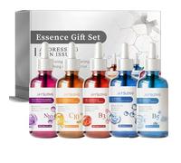 Face Serum Set - Beauty Gift Set for Her, Skin Care Gift Set, Facial Serum Set, 5-in-1 Face Care Set for Women with N10 Nicotinamide, C10 Vitamin C, B3, B5, and 3-in-1 Serums (30ml Each)
