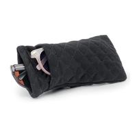 Face Shadow Double Glasses Case Soft Sunglasses Case Squeeze Top with Cleaning Cloth Spectacles Pouch Ultra Light and Portable for Women Men