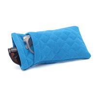 Face Shadow Double Glasses Case Soft Sunglasses Case Squeeze Top with Cleaning Cloth Spectacles Pouch Ultra Light and Portable for Women Men
