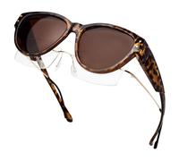 Face Shadow Polarized Sunglasses Fit Over Glasses, Cat-Eye Sunglasses for Women to Go Over Glasses UV Protection Lightweight