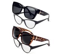 Face Shadow Polarized Sunglasses Fit Over Glasses for Women Men, Sunglasses Over Glasses with UV Protection