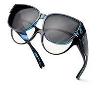 Face Shadow Polarized Sunglasses Fit Over Glasses for Women Oversized Sunglasses to Go Over Glasses UV Protection Lightweight