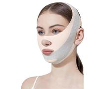 Face Shaper Face-Lift with Sleep Face V Shaper Facial Slimming Bandage Relaxation Shape Reduce Double Chin Thining Band(Pink)
