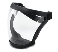 Face Shield 2Pcs Ergonomic Breathable Face Shield Mask UV400 Anti-Fog Full Heat-Insulated with 20 Filter Pad Clear Safety for Grinding and Cutting, Welding Mask