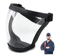 Face Shield 2Pcs Ergonomic Breathable Face Shield Mask UV400 Anti-Fog Full Heat-Insulated with 20 Filter Pad Clear Safety for Grinding and Cutting, Welding.