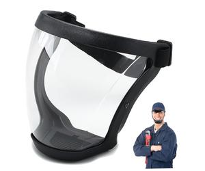 Face Shield 2Pcs Ergonomic Breathable Face Shield Mask UV400 Anti-Fog Full Heat-Insulated with 20 Filter Pad Clear Safety for Grinding and Cutting, Welding.