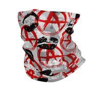 Face Shield Black Kisses Anarchy Symbol Durable Half Face Scarf Windproof Neck Warmer For Running Tennis Climbing