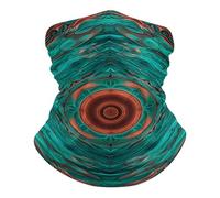 Face Shield Blue-Green And Copper Abstract Image Stylish Pasamontañas Comfortable Cuello Pañuelo For Outdoor Workout Climbing