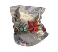 Face Shield Christmas Dream White Horse Comfortable Half Face Headwear Multifunctional Neck Gaiter For Skiing Yoga Running