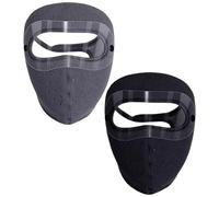 Face Shield Mask|2Pcs Winter Face Cover for Men & Women, Windproof Full Shield with Removable HD Goggles Fleece Thermal Mask for Outdoor Activities