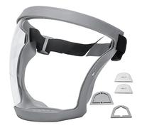 Face Shield | Reusable Full Face Protection Large Transparent Face Shield | Safety Industrial-Masks | Anti-Fog Full Faceshields Guard for Protection Eyes (Grey)