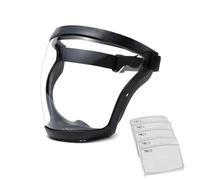 Face Shield Visor, Clear Full Face Protective Shield, Plastic Anti-Fog and Anti-Static Transparent Face Mask, Adjustable Breathable Face Mask whit 2 Filter Cotton Cloth for Eye and Face Protection