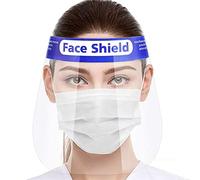 Face Shield Visor x5 GENERISE Protective Full Face Shields - Clear Transparent Anti Droplet Dust Proof Plastic Face Visors