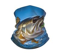 Face Shield Walleye Fish Take The Bait Stylish Half Face Headwear Novelty Neck Warmer For Skiing Outdoor Running