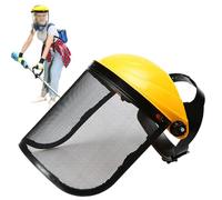 Face Shield With Wire Visor - Adjustable Protective | Safety Headgear For Yard Work Trimming Logging Forestry Arborist Tasks | Garden Wire Mesh Protection For Chainsaw Wood Cutting Lawn Mowing