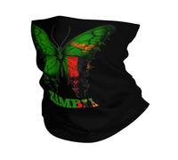 Face Shield Zambia Zambian Butterflies Flag Multifunctional Pasamontañas Comfortable Cuello Bufanda For Outdoor Running Climbing