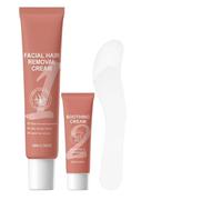 Face Skin Removal Cream, Gentle Facial Depilatory Shaving Lotion with Spatula for Smooth Removal and Post Shave Care, Fast Acting Facial Remover Cream for Travel Bridal Prep Summer Use